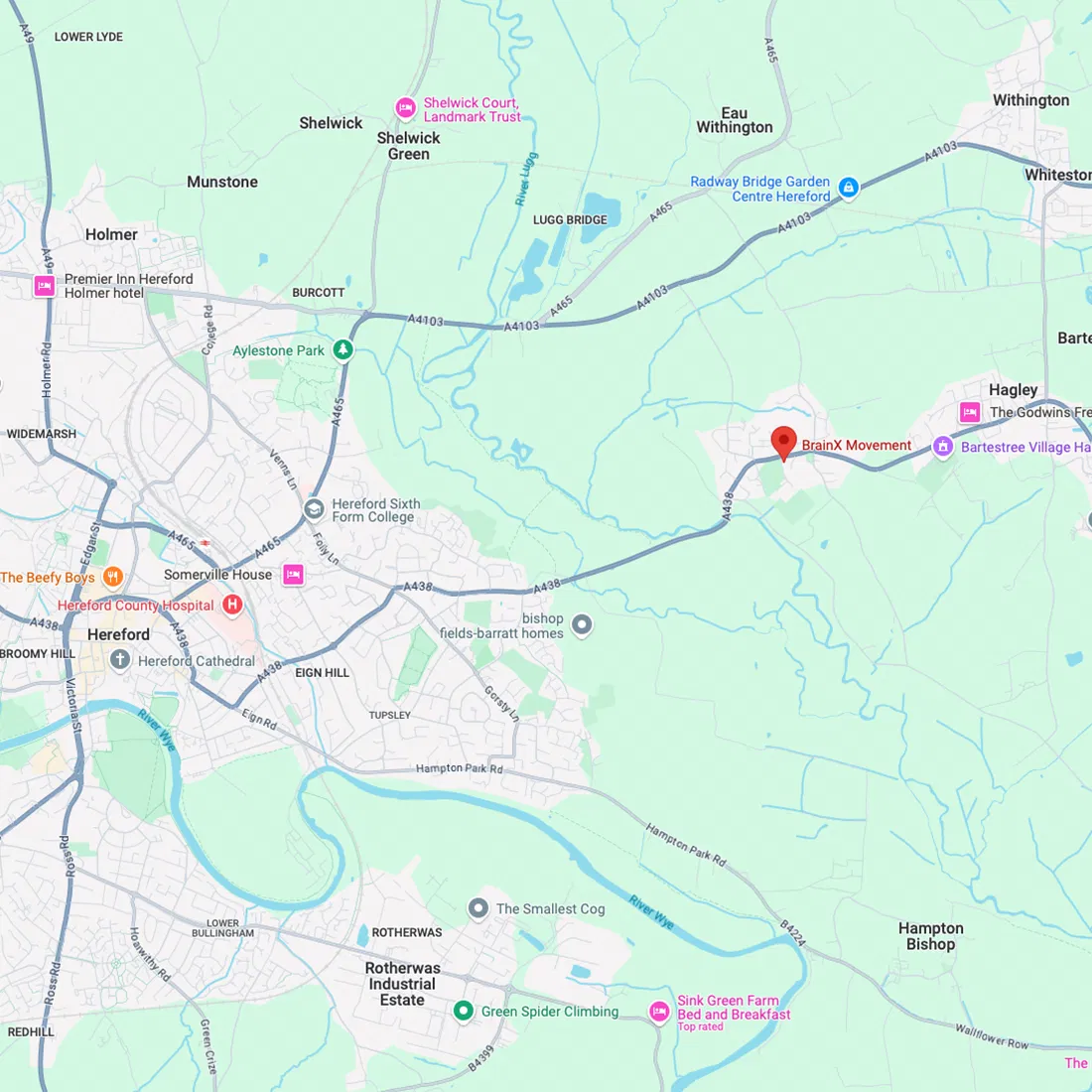 Sheffield clinic location map